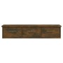 Armario pared madera contrachapada roble ahumado 88x26x18,5 cm en Estanterías | Comprar online en Foru.es