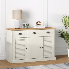 Aparador con cajones VIGO madera maciza pino blanco 113x40x75cm de vidaXL, Aparadores - Ref: Foro24-353191, Precio: 215,49 €,...