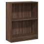 Estantería de madera contrachapada roble marrón 60x24x74,5 cm en Librerías y estanterías | Comprar online en Foru.es