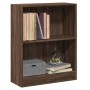 Estantería de madera contrachapada roble marrón 60x24x74,5 cm en Librerías y estanterías | Comprar online en Foru.es