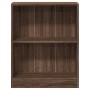 Estantería de madera contrachapada roble marrón 60x24x74,5 cm en Librerías y estanterías | Comprar online en Foru.es