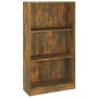 Estantería madera contrachapada color roble ahumado 60x24x109cm en Librerías y estanterías | Comprar online en Foru.es