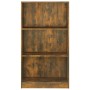 Estantería madera contrachapada color roble ahumado 60x24x109cm en Librerías y estanterías | Comprar online en Foru.es