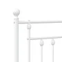 Kopfteil aus weißem Metall, 150 cm von vidaXL, Kopf- und Fußteile - Ref: Foro24-353620, Preis: 49,43 €, Rabatt: %