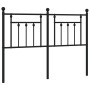 Cabecero de metal negro 150 cm de vidaXL, Cabeceros y pies de cama - Ref: Foro24-353571, Precio: 50,38 €, Descuento: %