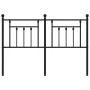 Cabecero de metal negro 150 cm de vidaXL, Cabeceros y pies de cama - Ref: Foro24-353571, Precio: 50,38 €, Descuento: %