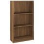 Estantería de madera contrachapada roble marrón 60x24x109cm en Librerías y estanterías | Comprar online en Foru.es