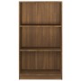 Estantería de madera contrachapada roble marrón 60x24x109cm en Librerías y estanterías | Comprar online en Foru.es