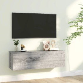 Mueble para TV madera contrachapada gris Sonoma 100x30x30 cm en Muebles TV | Comprar online en Foru.es