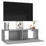 Mueble para TV madera contrachapada gris Sonoma 100x30x30 cm en Muebles TV | Comprar online en Foru.es