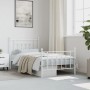 Estructura cama metal cabecero y estribo blanca 100x190 cm de vidaXL, Camas y somieres - Ref: Foro24-353598, Precio: 94,59 €,...