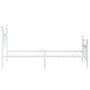 Estructura cama metal cabecero y estribo blanca 100x190 cm de vidaXL, Camas y somieres - Ref: Foro24-353598, Precio: 94,59 €,...