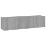 Mueble pared TV madera contrachapada gris Sonoma 120x30x30 cm en Muebles TV | Comprar online en Foru.es