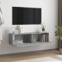 Mueble pared TV madera contrachapada gris Sonoma 120x30x30 cm en Muebles TV | Comprar online en Foru.es
