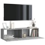 Mueble pared TV madera contrachapada gris Sonoma 120x30x30 cm en Muebles TV | Comprar online en Foru.es