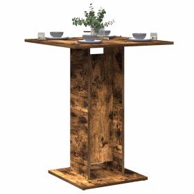Mesa de bistró madera contrachapada roble ahumado 60x60x75 cm en Mesas de comedor | Comprar online en Foru.es