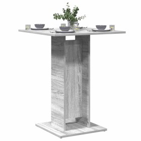 Mesa de bistró madera contrachapada gris Sonoma 60x60x75 cm en Mesas de comedor | Comprar online en Foru.es