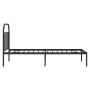 Estructura de cama con cabecero metal negro 90x200 cm de vidaXL, Camas y somieres - Ref: Foro24-353628, Precio: 107,70 €, Des...