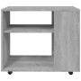 Mesa auxiliar madera contrachapada gris Sonoma 70x35x55 cm en Mesas auxiliares | Comprar online en Foru.es