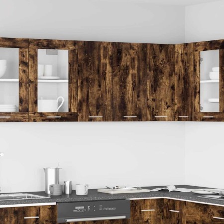 Armario colgante "Lyon" roble ahumado 60x31x60 cm madera de ingeniería en Armarios de cocina | Comprar online en Foru.es