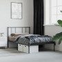 Estructura de cama con cabecero metal negro 90x200 cm de vidaXL, Camas y somieres - Ref: Foro24-352473, Precio: 75,29 €, Desc...