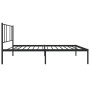 Estructura de cama con cabecero metal negro 90x200 cm de vidaXL, Camas y somieres - Ref: Foro24-352473, Precio: 75,29 €, Desc...