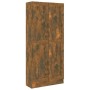 Estantería madera contrachapada roble ahumado 82,5x30,5x185,5cm en Librerías y estanterías | Comprar online en Foru.es