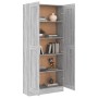 Estantería madera contrachapada gris Sonoma 82,5x30,5x185,5 cm en Librerías y estanterías | Comprar online en Foru.es
