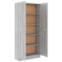 Estantería madera contrachapada gris Sonoma 82,5x30,5x185,5 cm en Librerías y estanterías | Comprar online en Foru.es