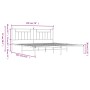 Estructura de cama de metal con cabecero blanco 193x203 cm de vidaXL, Camas y somieres - Ref: Foro24-353592, Precio: 108,20 €...