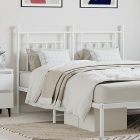 Cabecero de metal blanco 140 cm de vidaXL, Cabeceros y pies de cama - Ref: Foro24-353619, Precio: 50,06 €, Descuento: %