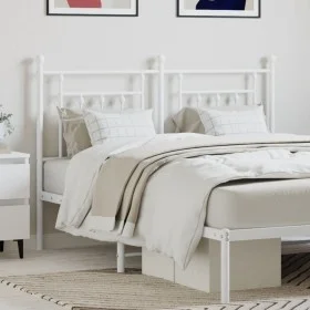 Cabecero de metal blanco 140 cm de vidaXL, Cabeceros y pies de cama - Ref: Foro24-353619, Precio: 49,09 €, Descuento: %