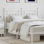 Cabecero de metal blanco 140 cm de vidaXL, Cabeceros y pies de cama - Ref: Foro24-353619, Precio: 50,06 €, Descuento: %
