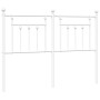 Cabecero de metal blanco 140 cm de vidaXL, Cabeceros y pies de cama - Ref: Foro24-353619, Precio: 50,06 €, Descuento: %