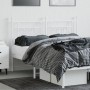 Cabecero de metal blanco 140 cm de vidaXL, Cabeceros y pies de cama - Ref: Foro24-353619, Precio: 50,06 €, Descuento: %