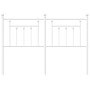 Cabecero de metal blanco 140 cm de vidaXL, Cabeceros y pies de cama - Ref: Foro24-353619, Precio: 50,06 €, Descuento: %