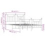 Estructura cama metal cabecero y estribo blanco 140x190 cm de vidaXL, Camas y somieres - Ref: Foro24-353604, Precio: 130,67 €...