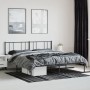 Estructura de cama con cabecero metal negro 180x200 cm de vidaXL, Camas y somieres - Ref: Foro24-352484, Precio: 124,88 €, De...