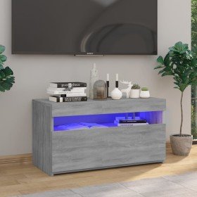 Mueble de TV con luces LED gris Sonoma 75x35x40 cm en Muebles TV | Comprar online en Foru.es