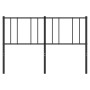 Cabecero de metal negro 160 cm de vidaXL, Cabeceros y pies de cama - Ref: Foro24-352515, Precio: 23,49 €, Descuento: %