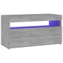 Mueble de TV con luces LED gris Sonoma 75x35x40 cm en Muebles TV | Comprar online en Foru.es