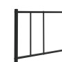 Cabecero de metal negro 160 cm de vidaXL, Cabeceros y pies de cama - Ref: Foro24-352515, Precio: 23,49 €, Descuento: %