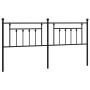Cabecero de metal negro 200 cm de vidaXL, Cabeceros y pies de cama - Ref: Foro24-353575, Precio: 43,45 €, Descuento: %