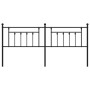 Cabecero de metal negro 200 cm de vidaXL, Cabeceros y pies de cama - Ref: Foro24-353575, Precio: 43,45 €, Descuento: %