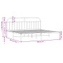 Estructura de cama de metal con cabecero blanco 193x203 cm de vidaXL, Camas y somieres - Ref: Foro24-353690, Precio: 100,70 €...