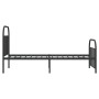 Estructura de cama con cabecero y estribo metal negro 100x200cm de vidaXL, Camas y somieres - Ref: Foro24-353648, Precio: 81,...