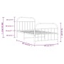 Estructura de cama con cabecero y estribo metal negro 100x200cm de vidaXL, Camas y somieres - Ref: Foro24-353648, Precio: 81,...