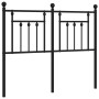 Cabecero de metal negro 120 cm de vidaXL, Cabeceros y pies de cama - Ref: Foro24-353568, Precio: 43,29 €, Descuento: %