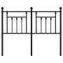 Cabecero de metal negro 120 cm de vidaXL, Cabeceros y pies de cama - Ref: Foro24-353568, Precio: 43,29 €, Descuento: %