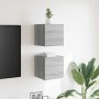 Muebles para TV de pared 2 uds gris Sonoma 30,5x30x30 cm en Muebles TV | Comprar online en Foru.es